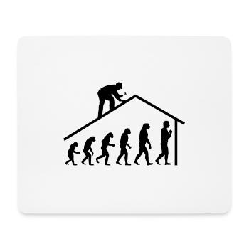 Homme charpentier outil d’artisanat - Tapis de souris (format paysage) - blanc - Devant