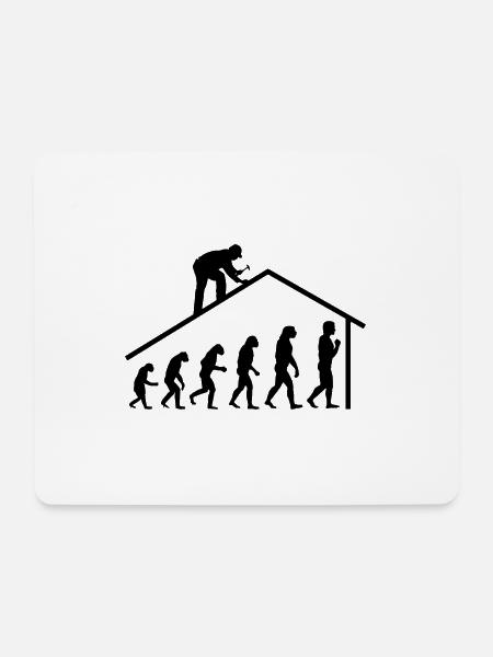 Mann Zimmerer Handwerker Geschenk Werkzeug - Mousepad (Querformat) - Weiß
