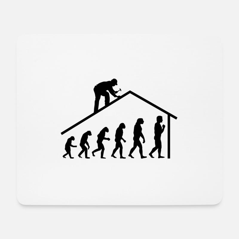 Mann Zimmerer Handwerker Geschenk Werkzeug - Mousepad (Querformat) - Weiß