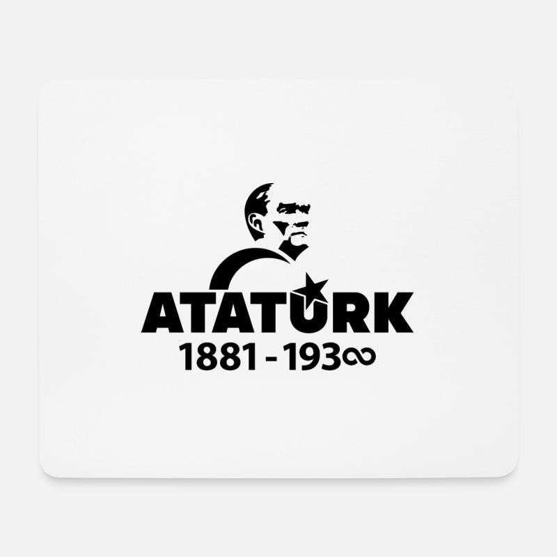 Mustafa Kemal Atatürk Türkei Geschenk - Mousepad (Querformat) - Weiß
