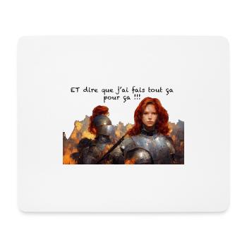 jean d arc - Tapis de souris (format paysage) - blanc - Devant