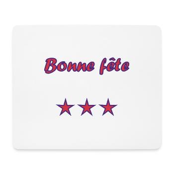 BONNE FÊTE. FÊTE DES MÈRES. FÊTE DES PÈRES. FÊTE - Tapis de souris (format paysage) - blanc - Devant