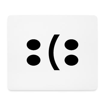 Motivation Du entscheidest Glücklich oder Traurig - Mousepad (Querformat) - Weiß - Vorne