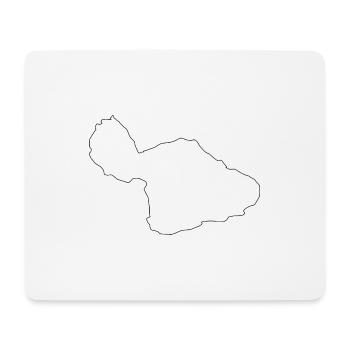 Maui map - Mouse Pad (horizontal) - white - Front