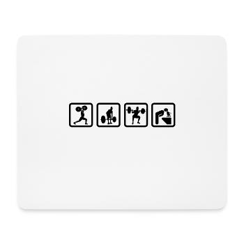 Lustiges Sport Design - Mousepad (Querformat) - Weiß - Vorne