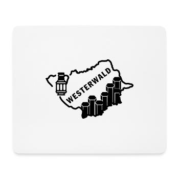 Westerwald district basalt column clay pot souvenir - Mouse Pad (horizontal) - white - Front