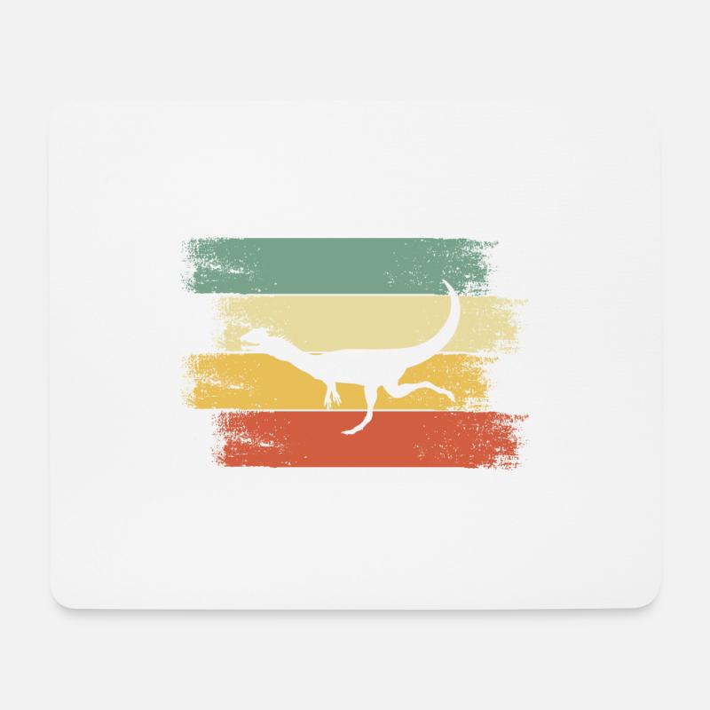 Dino - Mousepad (Querformat) - Weiß