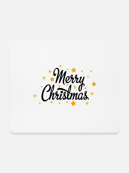 Merry Christmas - Mousepad (Querformat) - Weiß