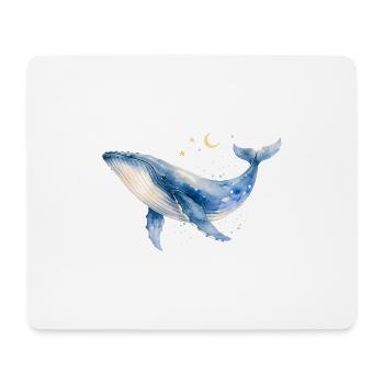 Aquarelle de baleine par MEERchandise - Tapis de souris (format paysage) - blanc - Devant