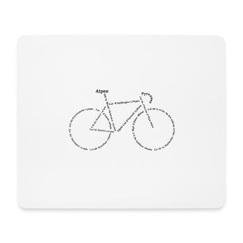 Anstiege Frankreich - Mousepad (Querformat) - Weiß - Vorne
