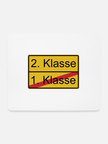 2. Klasse nicht 1. Klasse - Mousepad (Querformat) - Weiß