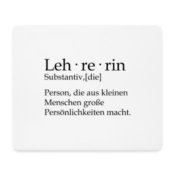 Lehrerin person, die aus kleinen menschen große - Mousepad (Querformat) - Weiß - Vorne