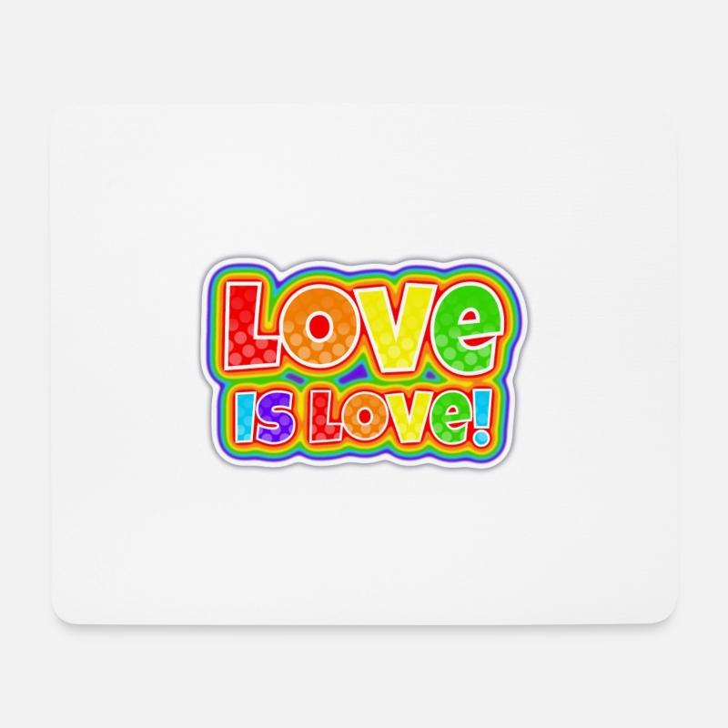 Love is love - Mouse Pad (horizontal) - white