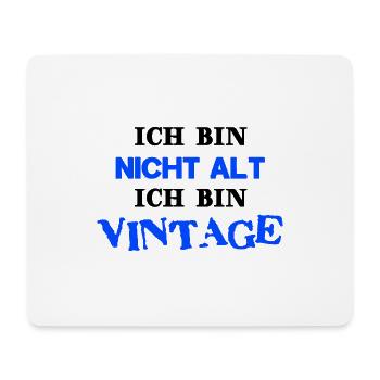 Nicht alt Vintage Geschenkidee lustig Geburtstag - Mousepad (Querformat) - Weiß - Vorne