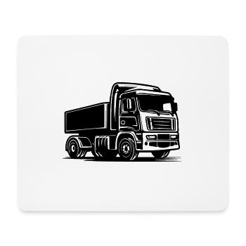 Truck Driver Truck Truck - Mouse Pad (horizontal) - white - Front