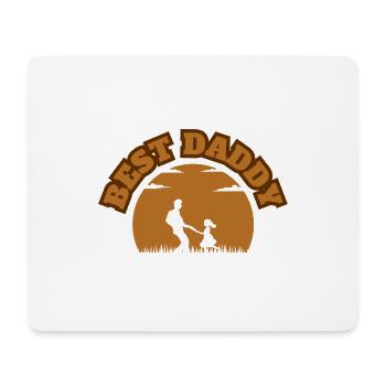 Best Daddy Brown - Mousepad (Querformat) - Weiß - Vorne