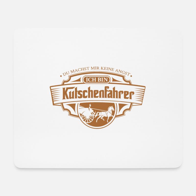 Kutschenfahrer Pferdekutsche Idee Kutsche Pferd - Mousepad (Querformat) - Weiß