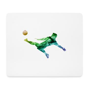 Colourful footballer - Mouse Pad (horizontal) - white - Front