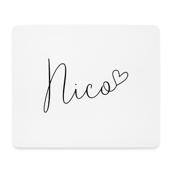 Nicole Name Vorname Junge - Mousepad (Querformat) - Weiß - Vorne