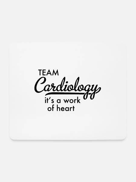 Cardiology - Mousepad (Querformat) - Weiß