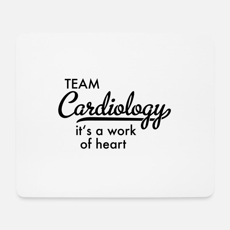 Cardiology - Mousepad (Querformat) - Weiß
