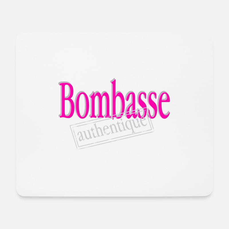 Authentische Bombasse - Mousepad (Querformat) - Weiß