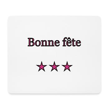 FÊTE DES MÈRES. BONNE FÊTE MAMAN. MAMAN - Tapis de souris (format paysage) - blanc - Devant