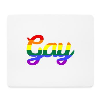 gay - Mouse Pad (horizontal) - white - Front