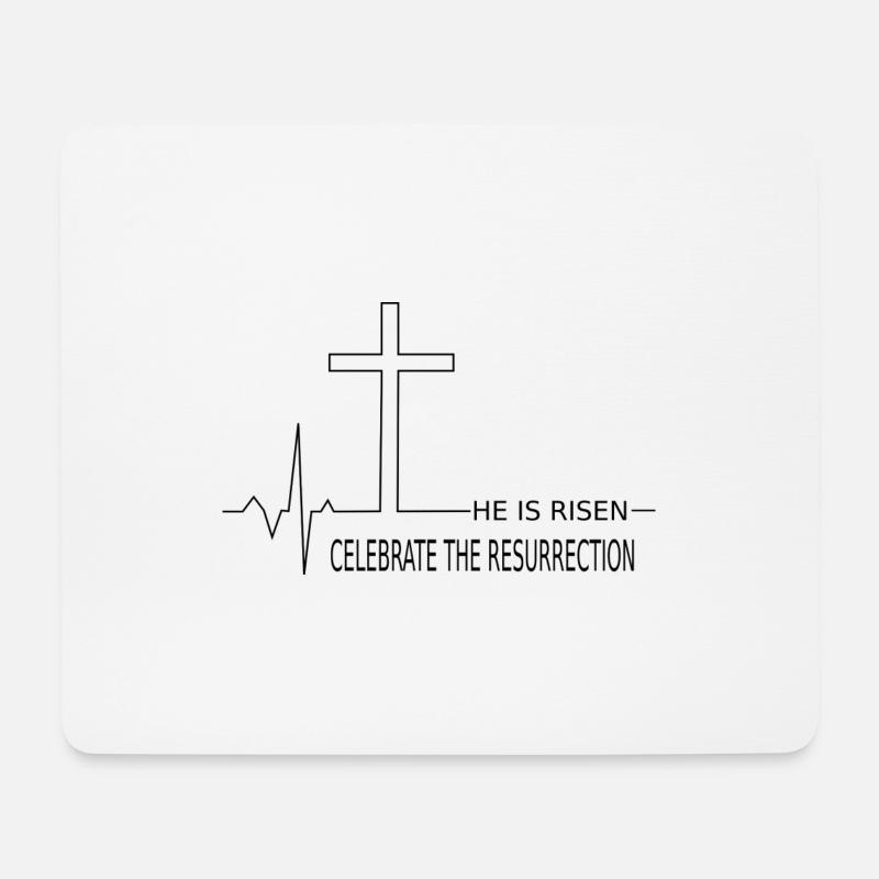 Happy Easter Religious - Mouse Pad (horizontal) - white