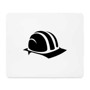 Construction worker helmet design - Mouse Pad (horizontal) - white - Front