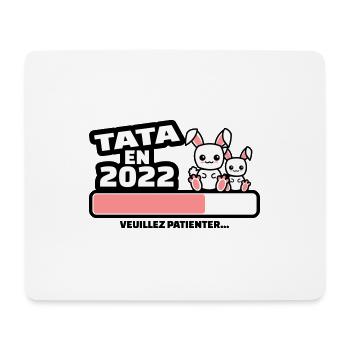 tata en 2022 annonce grossesse tata - Tapis de souris (format paysage) - blanc - Devant