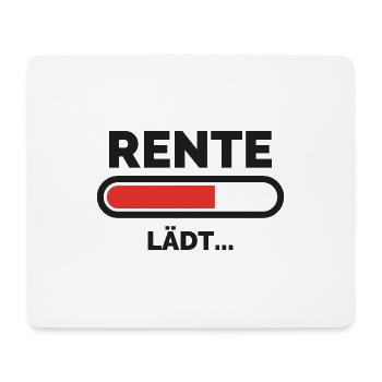 Rente lädt Spruch Geschenk Hobby - Mousepad (Querformat) - Weiß - Vorne