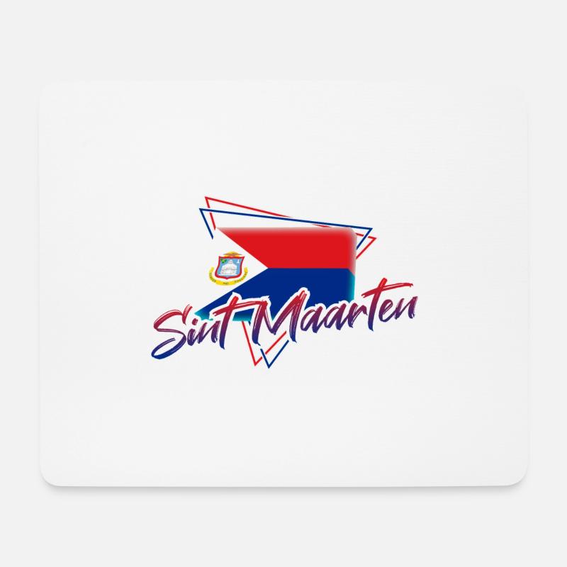 Sint Maarten - Mousepad (Querformat) - Weiß