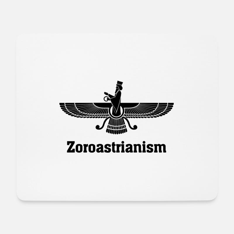 Zoroastrianism Geschenk Faravahar Zarathustra - Mousepad (Querformat) - Weiß