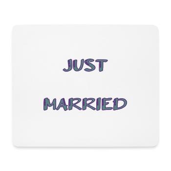 PAAR. ICH HABE GERADE GEHEIRATET. Junggesellinnenabschied. HEILIGER VALENTINSTAG. MARIES - Mousepad (Querformat) - Weiß - Vorne