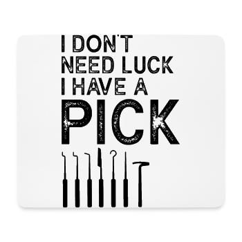 Lock Picking Locking Technician Schlossdienst Design - Mouse Pad (horizontal) - white - Front