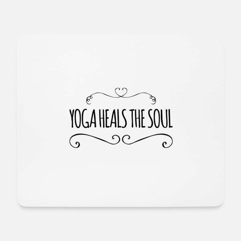 Yoga-Liebhaber - Mousepad (Querformat) - Weiß