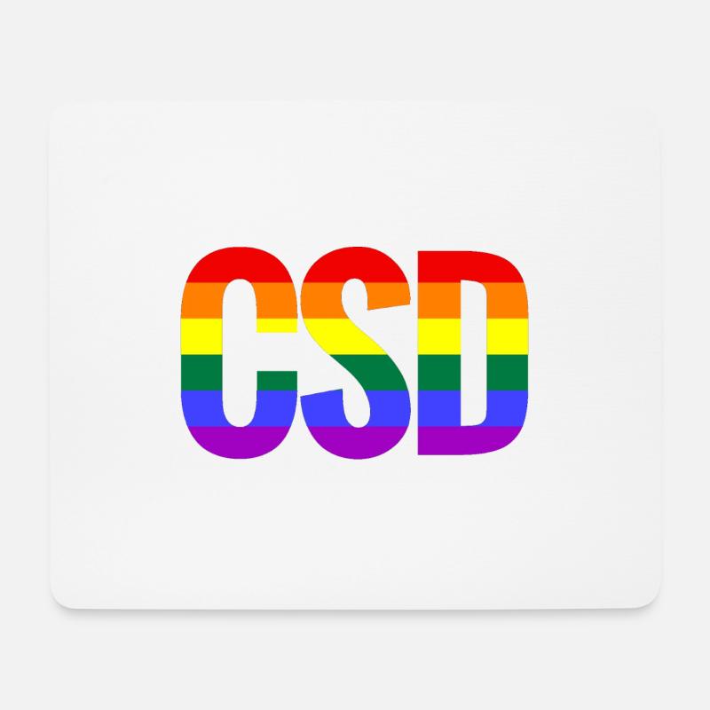CSD - Mousepad (Querformat) - Weiß