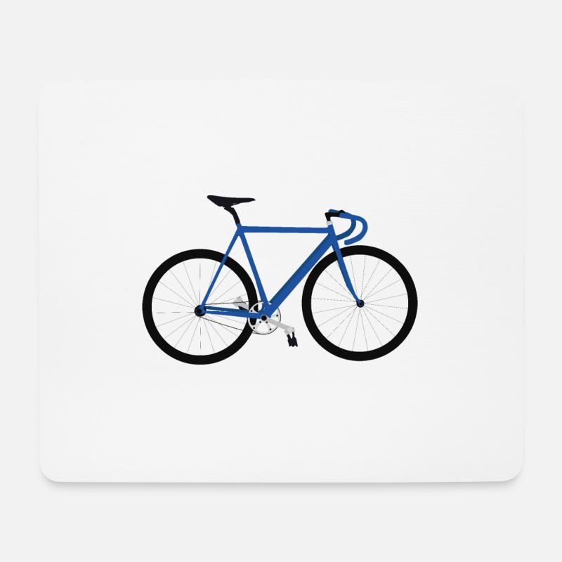 Fahrrad Rennrad Mountainbike Damen Geschenk Idee - Mousepad (Querformat) - Weiß