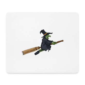 Hexe - Mousepad (Querformat) - Weiß - Vorne