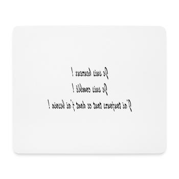 Affirmations positives homme v1 - Tapis de souris (format paysage) - blanc - Devant