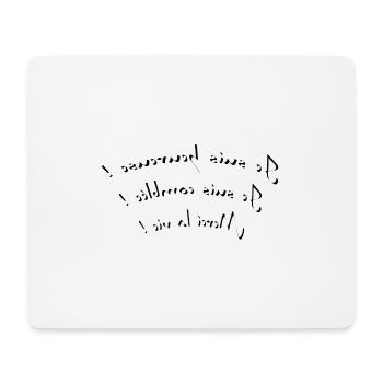 Affirmation positives Femme - Tapis de souris (format paysage) - blanc - Devant