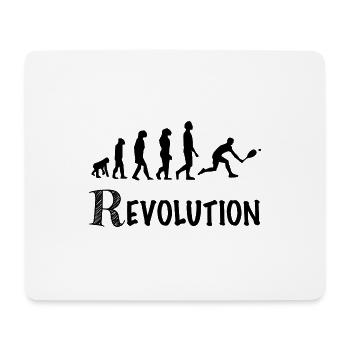 révolution joueur de padel Humour padeliste - Tapis de souris (format paysage) - blanc - Devant