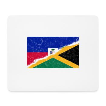 Haiti Haitian Jamaica Combination I Gift - Mouse Pad (horizontal) - white - Front