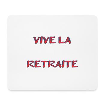 RETRAITE. RETRAITE. RETRAITEE. SENIOR. MAMIE. PAPY - Tapis de souris (format paysage) - blanc - Devant