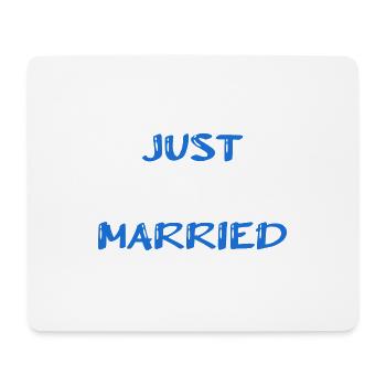 JUST MARRIED. bachelorette party. SAINT VALENTINE. COUPLE - Mouse Pad (horizontal) - white - Front