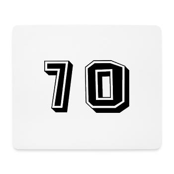 70. 70 YEARS. 70TH ANNIVERSARY. BIRTHDAY 70 YEARS. - Mouse Pad (horizontal) - white - Front