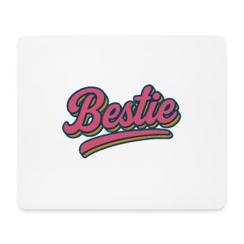 Bestie - Mousepad (Querformat) - Weiß - Vorne