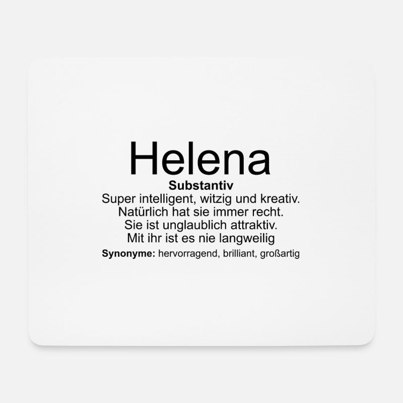 Nom Définition Helena - Tapis de souris (format paysage) - blanc