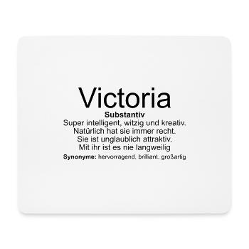 Name Definition Victoria - Mouse Pad (horizontal) - white - Front